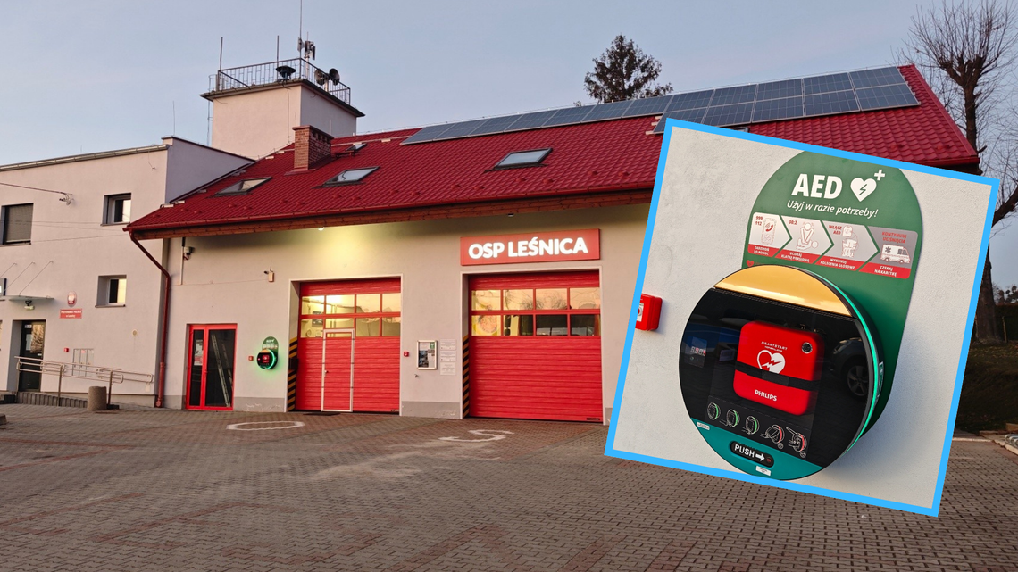 Leśnica zyskała urządzenie do ratowania życia. To efekt dobrej współpracy