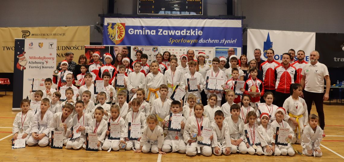 Mikołajkowy turniej karate w Zawadzkiem. Jak poszło uczestnikom?
