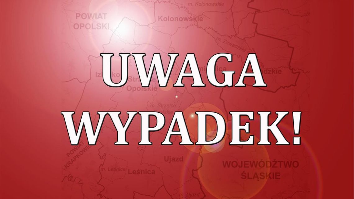 Na autostradzie zderzyły się trzy tiry. Lądował śmigłowiec Na autostradzie zderzyły się trzy tiry. Lądował śmigłowiec