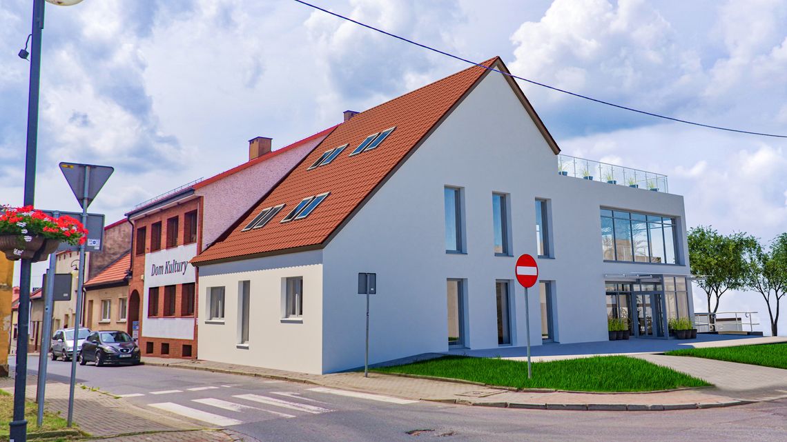 projekt budynku Bioteki