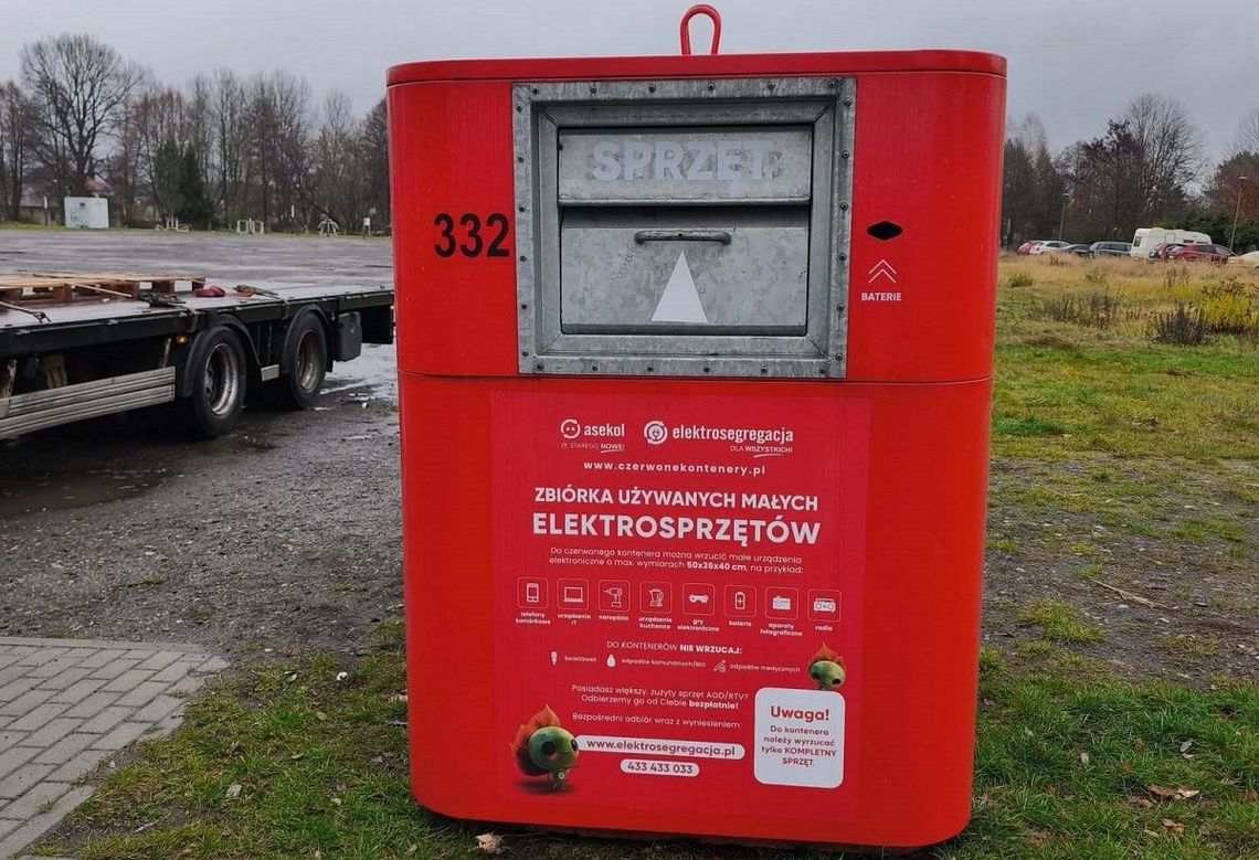 Nowe kontenery na elektroodpady w gminie Zawadzkie Nowe kontenery na elektroodpady w gminie Zawadzkie