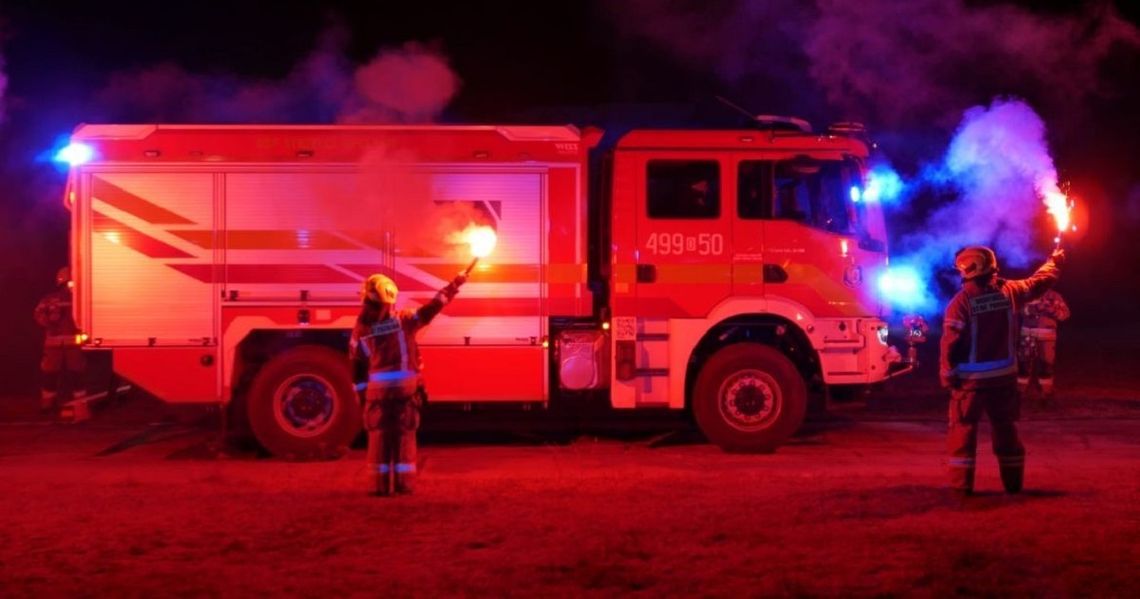 Ochotnicy ze Strzelec Opolskich mają nowy wóz. Powitanie "Edwarda" miało godną oprawę