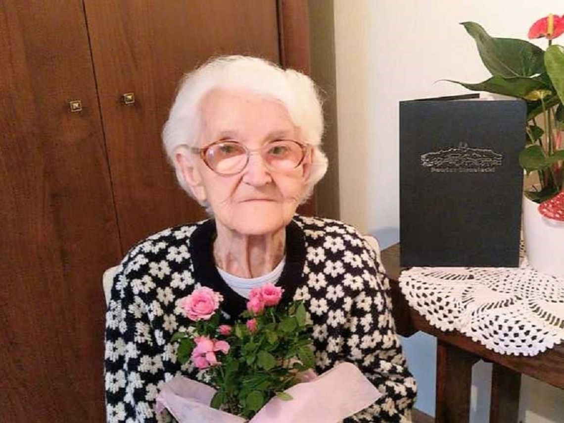 Pani Adelajda ma 103 lata. To najstarsza mieszkanka powiatu strzeleckiego