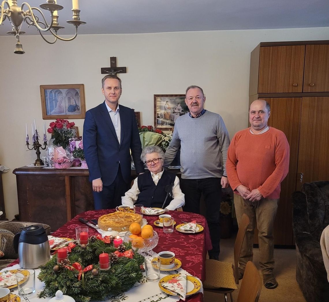 Pani Maria Mikołaszek z Góry św. Anny obchodziła 90. urodziny