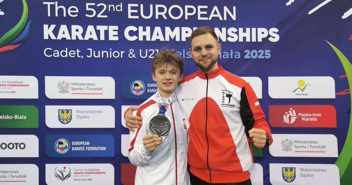 Patryk Wittek z Zawadzkiego ze srebrnym medalem Mistrzostw Europy w karate!