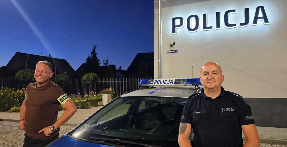 Leżał nieprzytomny przy dworcu. Policjanci z Zawadzkiego uratowali mu życie