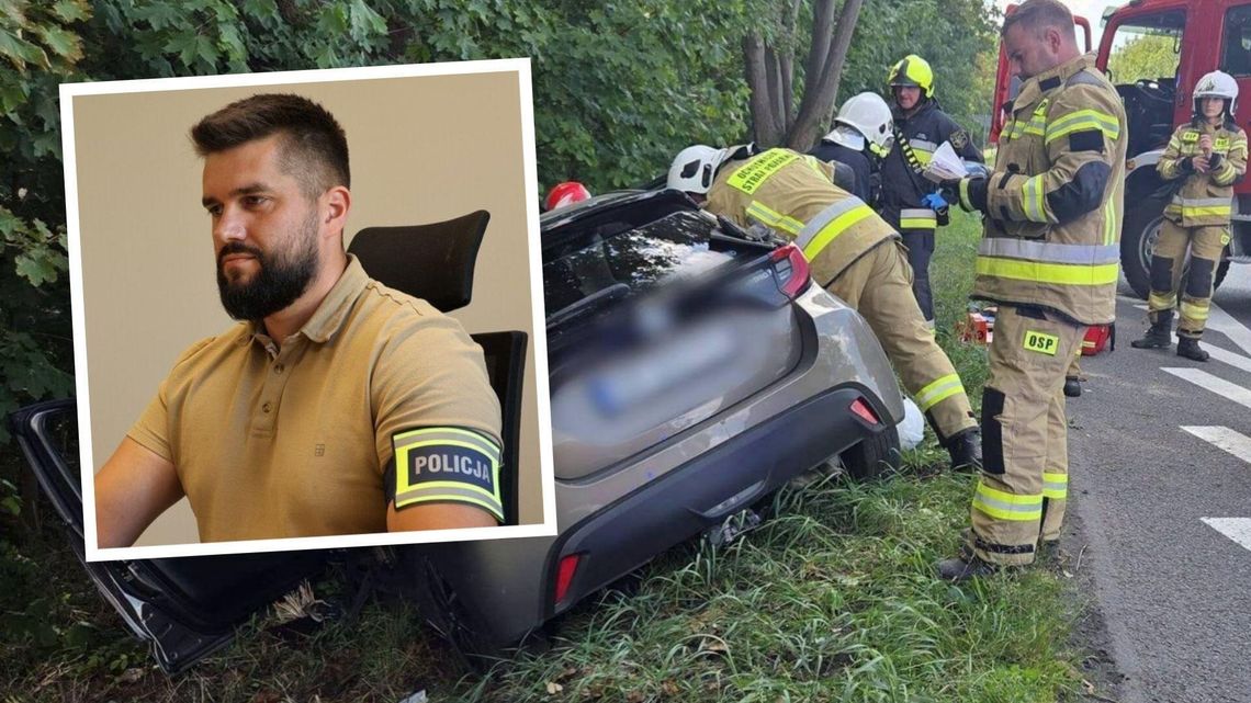 Policjant po służbie ruszył z pomocą ofiarom wypadku Policjant po służbie ruszył z pomocą ofiarom wypadku