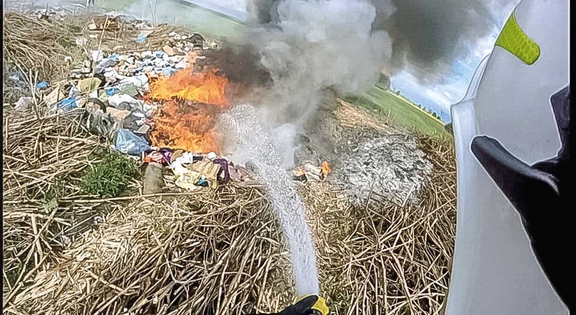 Pożar na wysypisku Pożar na wysypisku