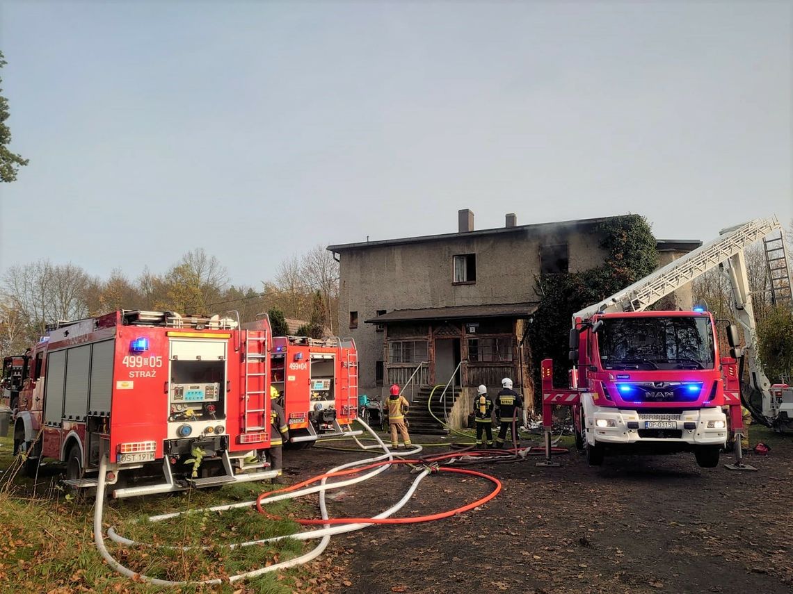 Pożar w budynku w Kolonowskiem. W środku przebywało sześć osób, w tym dziecko