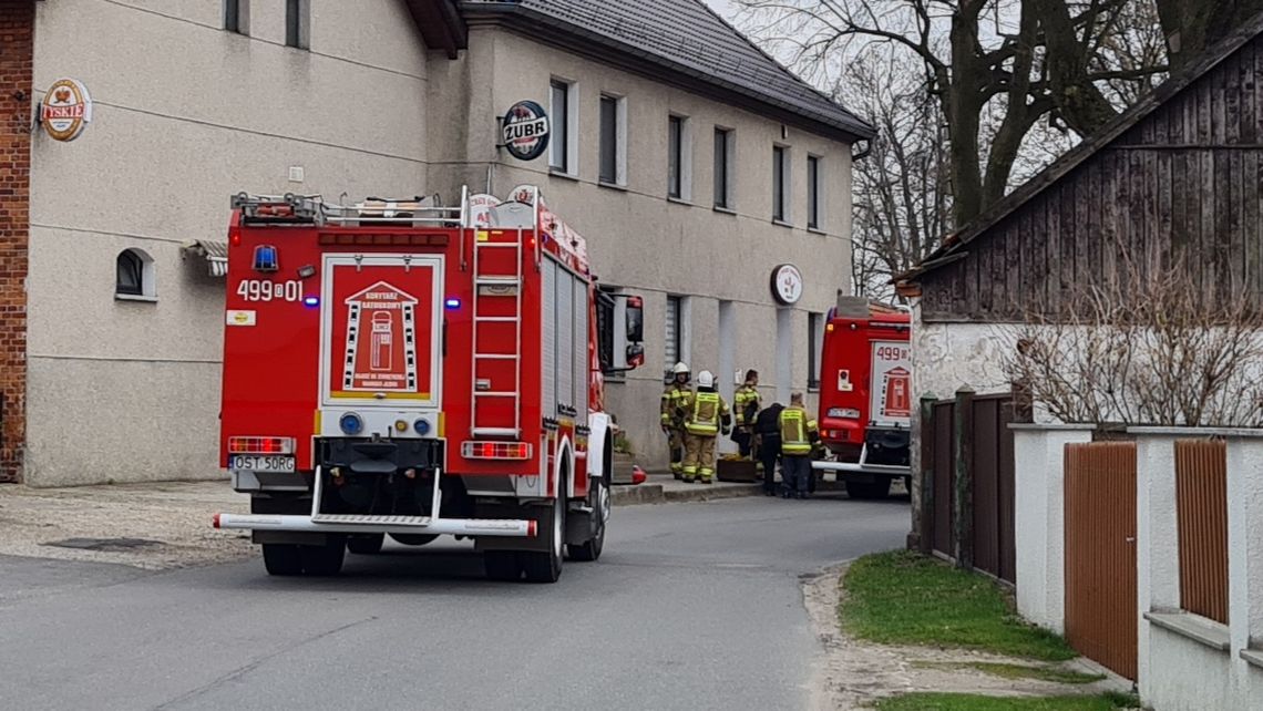 Akcja strażaków w Kadłubie. Dostali wezwanie do pożaru piwnicy