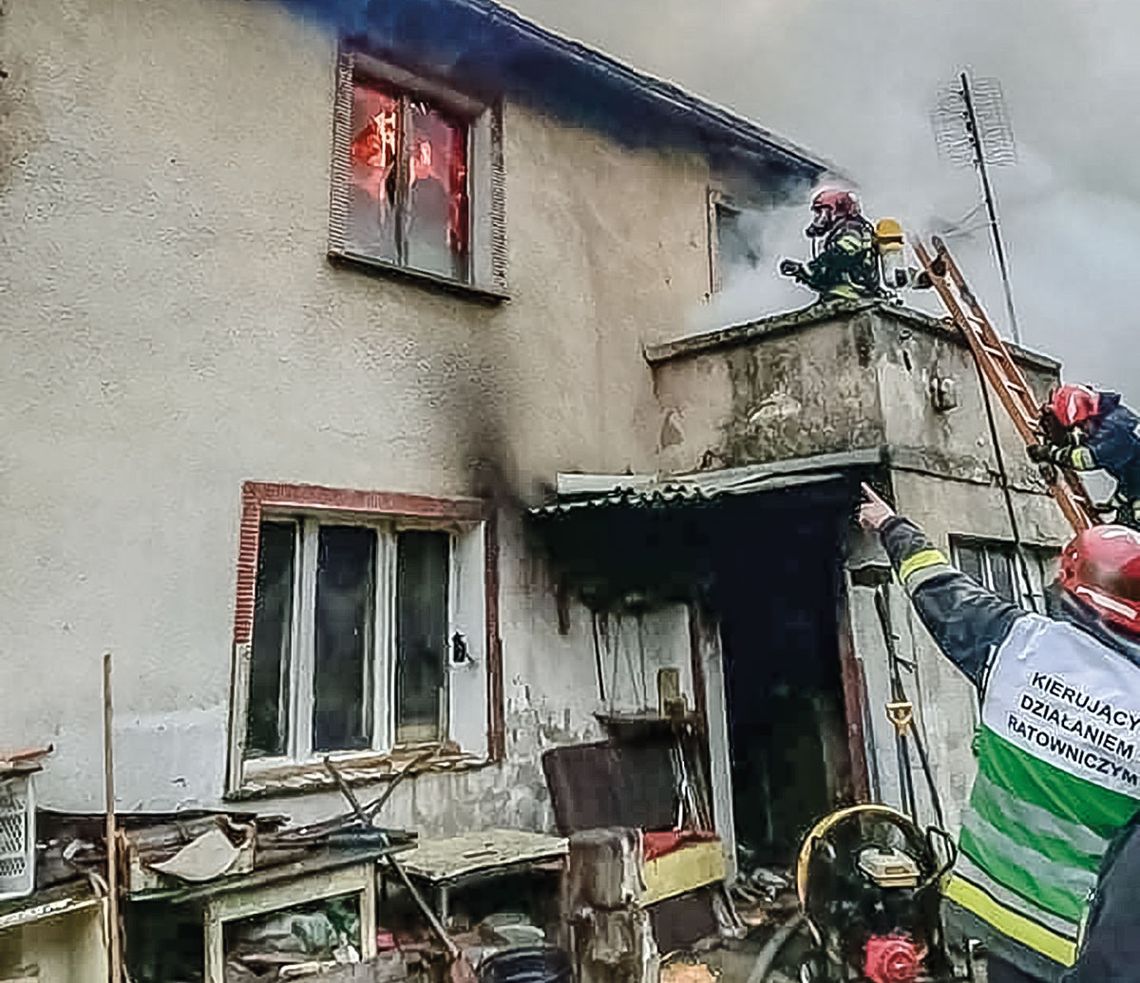 Pożar w Ligocie.  Nie żyje starszy mężczyzna