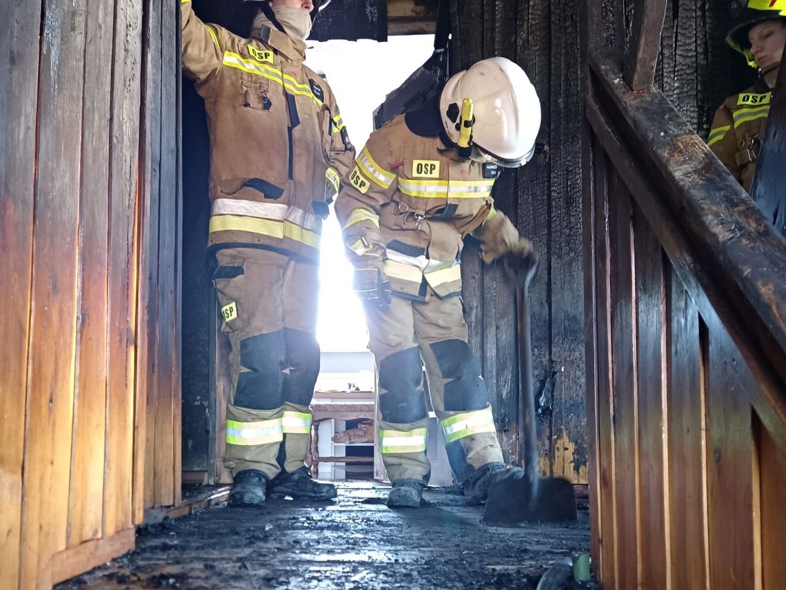Pożar w Szymiszowie. Paliły się pomieszczenie gospodarcze i dom Pożar w Szymiszowie. Paliły się pomieszczenie gospodarcze i dom