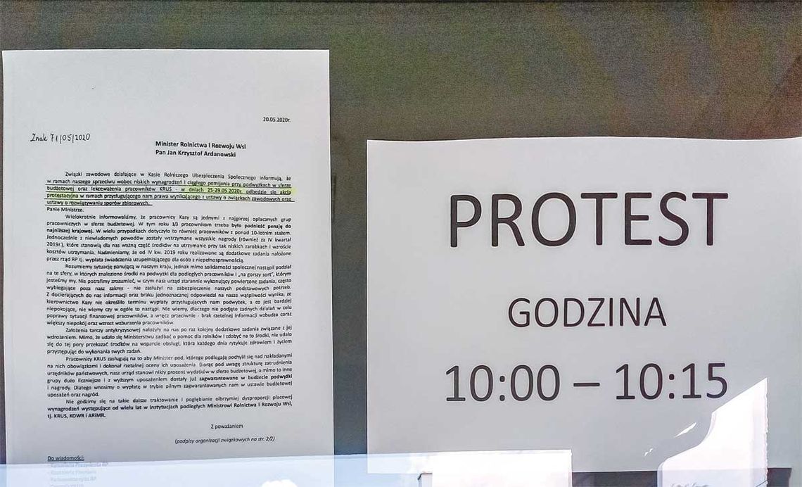 Protestują,  jedząc śniadanie...