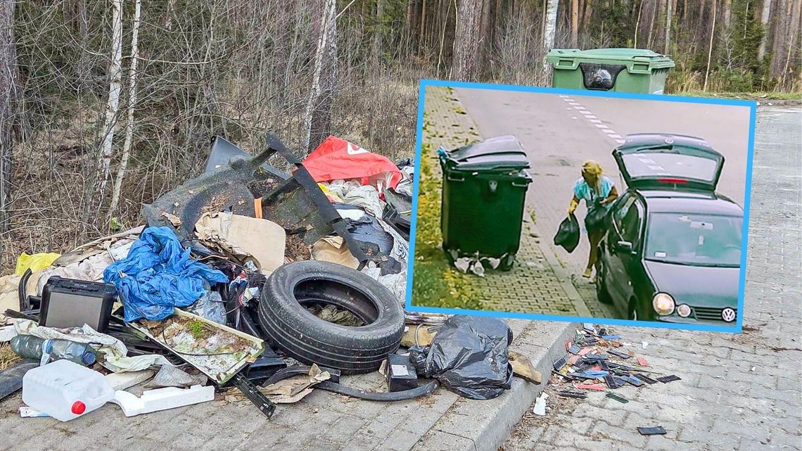 Śmieciarze bez skrupułów – nie boją się fotopułapek Śmieciarze bez skrupułów – nie boją się fotopułapek