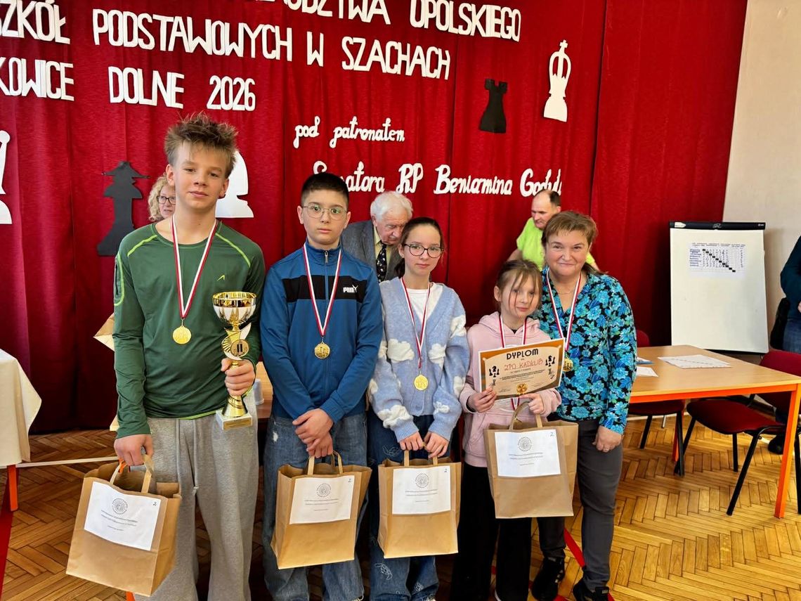 Sukces młodych szachistów z Kadłuba. Zostali wicemistrzami Opolszczyzny!