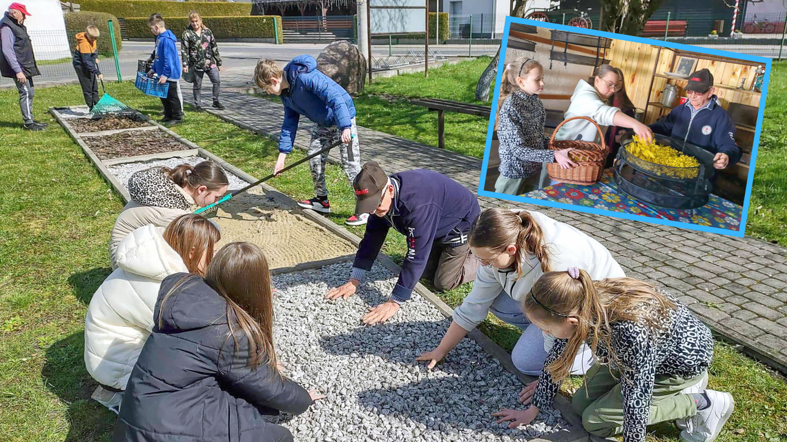 Prace w Kadłubskiej Zagrodzie. Powstała ścieżka sensoryczna Prace w Kadłubskiej Zagrodzie. Powstała ścieżka sensoryczna