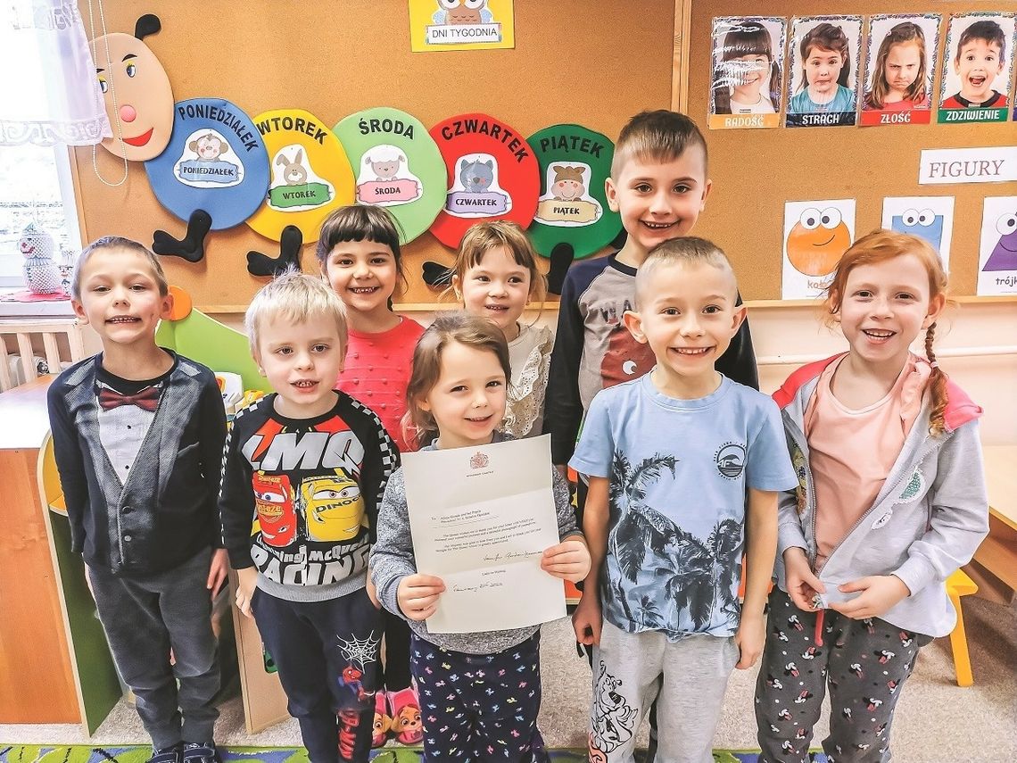 Szczepanek: przedszkolaki dostały list od królowej Elżbiety! Szczepanek: przedszkolaki dostały list od królowej Elżbiety!