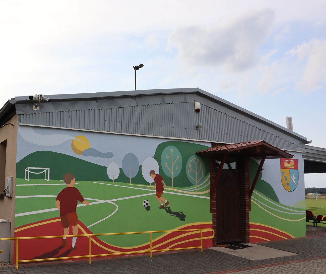 W Rozmierce powstał mural. Przedstawia to, co we wsi jest najlepsze