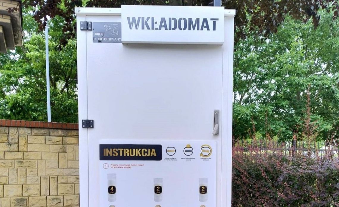 Wkładomat na cmentarzu komunalnym w Strzelcach Opolskich