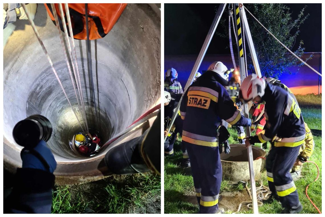 Wpadł do studni w Barucie. Na miejscu byli ratownicy wysokościowi Wpadł do studni w Barucie. Na miejscu byli ratownicy wysokościowi