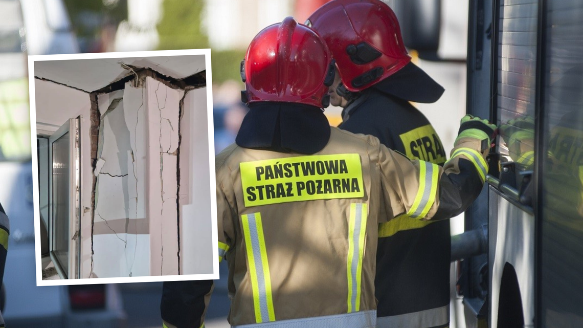 Wybuch gazu w Błotnicy Strzeleckiej. Lokator z oparzeniami trafił do szpitala