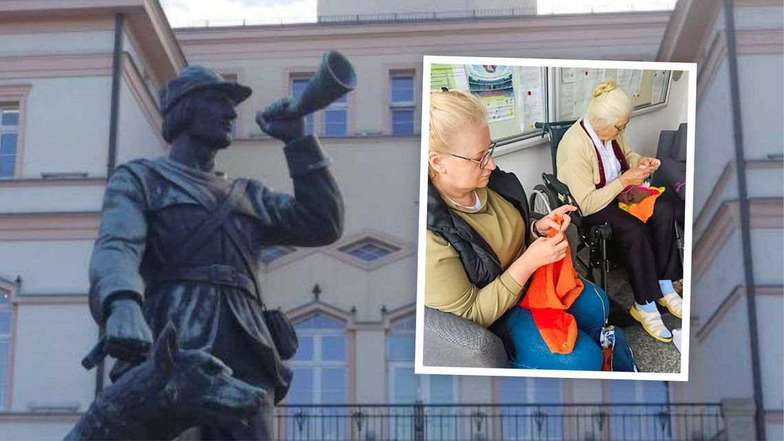 Wydziergają szalik dla myśliwca w Strzelcach Opolskich