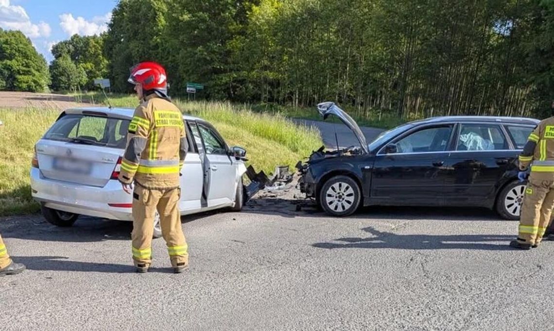 Wypadek w Błotnicy Strzeleckiej. Jedna osoba ranna