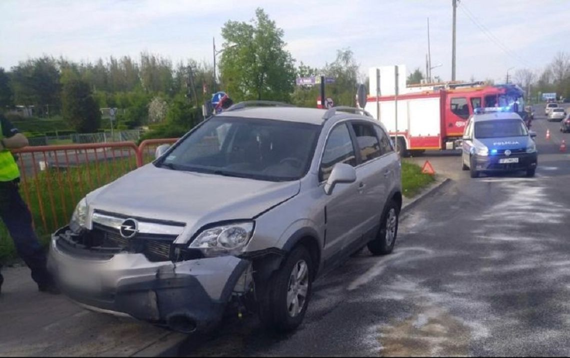Zderzenie dwóch samochodów na ul. Marka Prawego w Strzelcach Opolskich