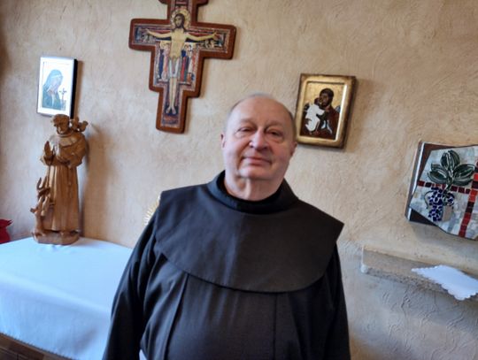O. Błażej Kurowski, franciszkanin w klasztorze w Zawadzkiem