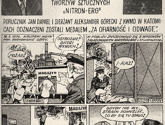 Dodatkowa „umoralniająca” strona komiksu o Kapitanie Żbiku