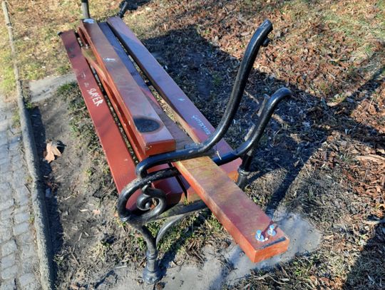 Wandale niszczyli park w Strzelcach Opolskich Wandale niszczyli park w Strzelcach Opolskich