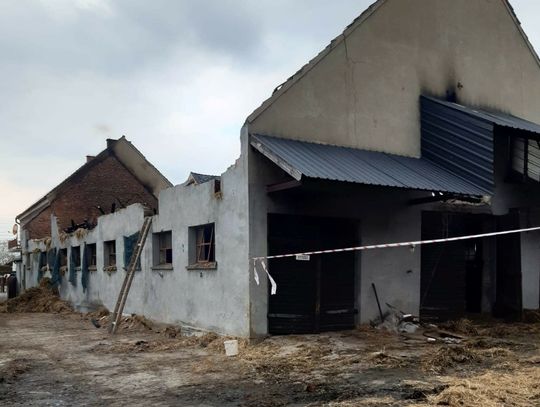 Pożar w Warmątowicach. Rodzina straciła główne źródło dochodu