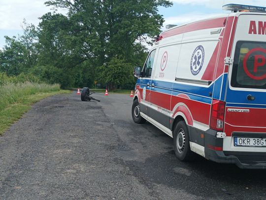 Wypadek na trasie Leśnica - Góra św. Anny. Dwie osoby poszkodowane