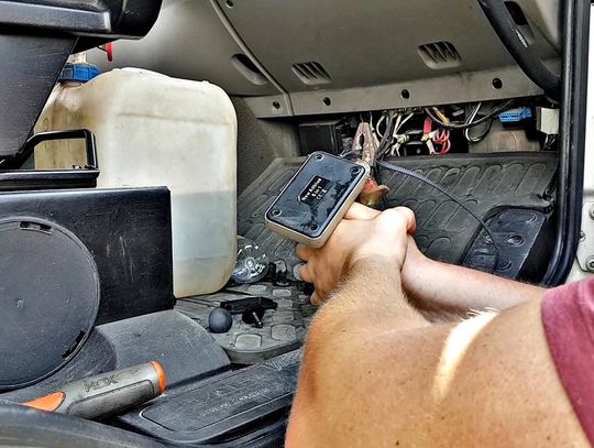 Niesprawny tir zatrzymany w Suchej Niesprawny tir zatrzymany w Suchej