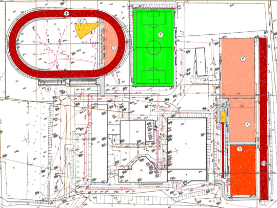 Przy szkole w Ujeździe powstanie kompleks sportowy - plan