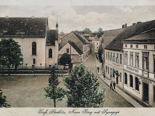 Plac Żeromskiego w Strzelcach Opolskich sto lat temu