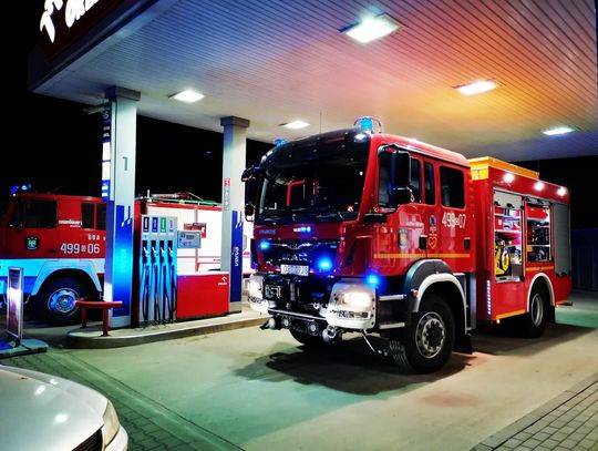 Wybuch przy stacji paliw w Leśnicy