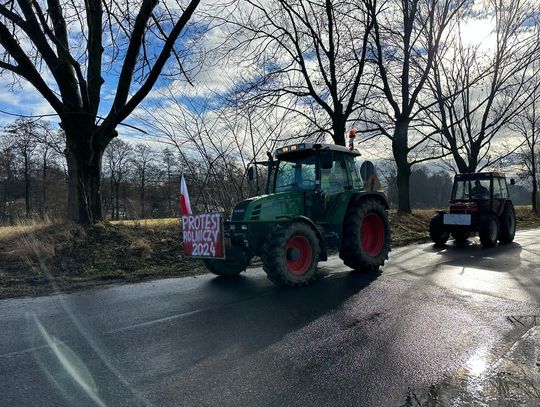 Protest rolników w Ujeździe